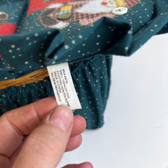 Christmas Country Farmhouse Basket Hot Pads Gift Set Sewing Notions Picnic - Picture 12 of 13